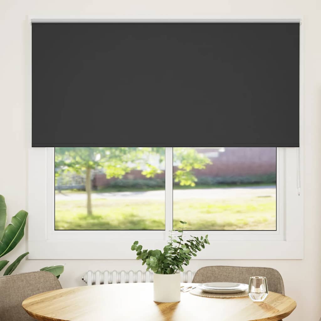 Tenda a rullo oscurante Vidaxx 165x175 cm larghezza tessuto 161,6 cm nero