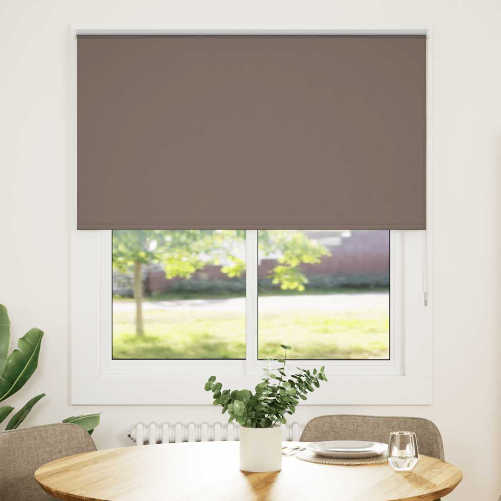 Tenda a rullo oscurante Vidaxx caffè 140x130 cm larghezza tessuto 136,6 cm