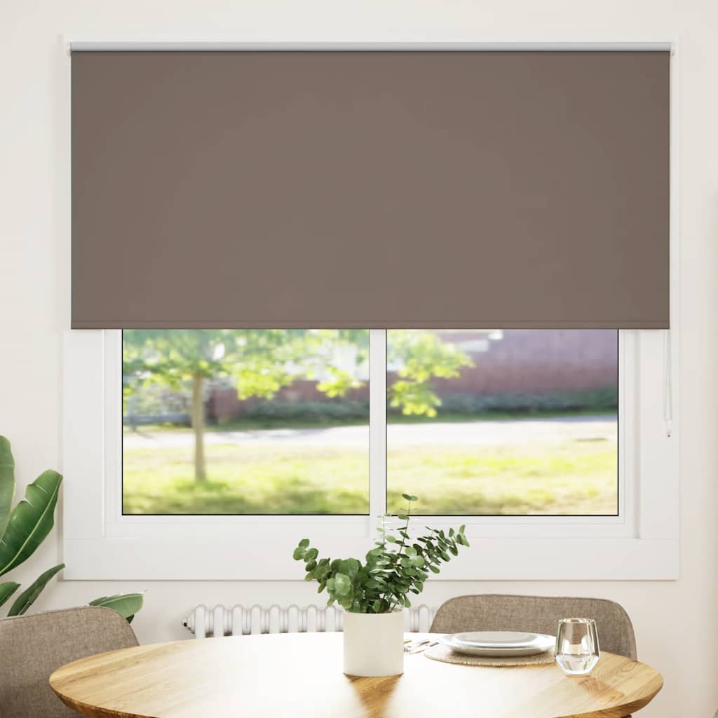 Tenda a rullo oscurante Vidaxx caffè 150x150 cm larghezza tessuto 146,6 cm