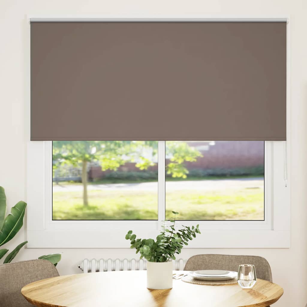 Tenda a rullo oscurante Vidaxx caffè 160x150 cm larghezza tessuto 156,6 cm