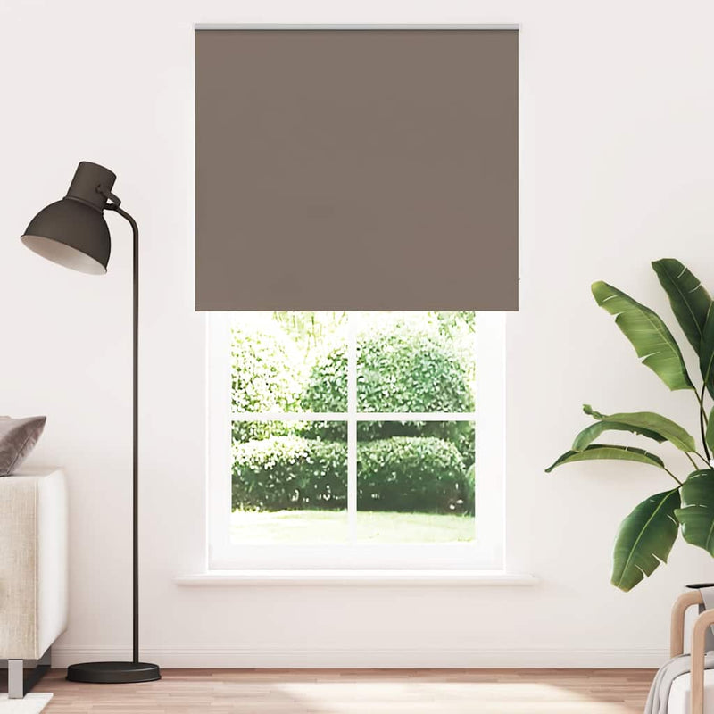 Vidaxx estor enrollable opaco café 125x230 cm ancho de tela 121,6 cm