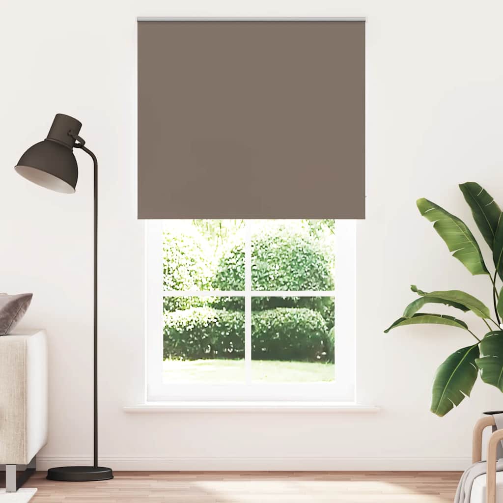 Tenda a rullo oscurante Vidaxx caffè 130x230 cm larghezza tessuto 126,6 cm