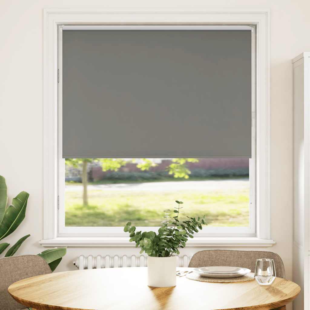 Vidaxx estor enrollable opaco 110x130 cm ancho de tela 105,7 cm gris
