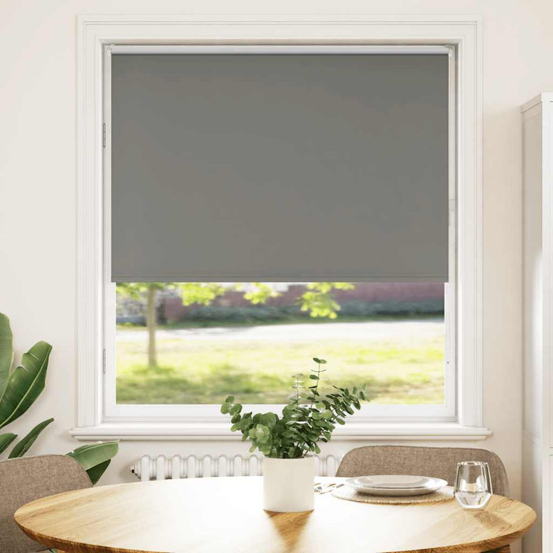 Vidaxx estor enrollable opaco 110x130 cm ancho de tela 105,7 cm gris
