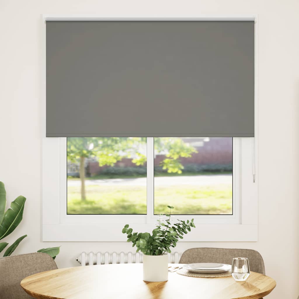 Vidaxx estor enrollable opaco 135x130 cm ancho de tela 131,6 cm gris