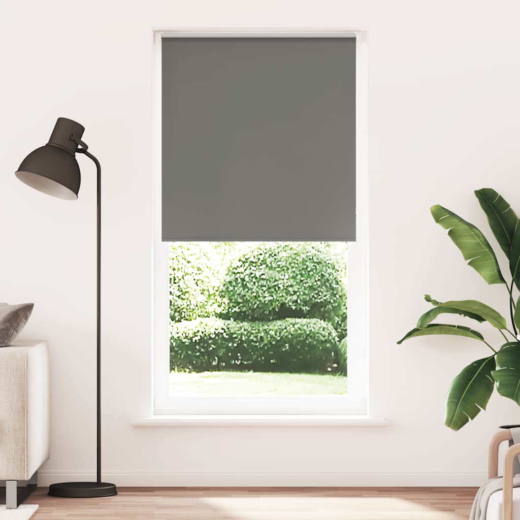 Vidaxx estor enrollable opaco 115x210 cm ancho de tela 110,7 cm gris