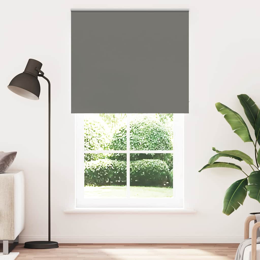 Vidaxx estor enrollable opaco 135x210 cm ancho de tela 131,6 cm gris