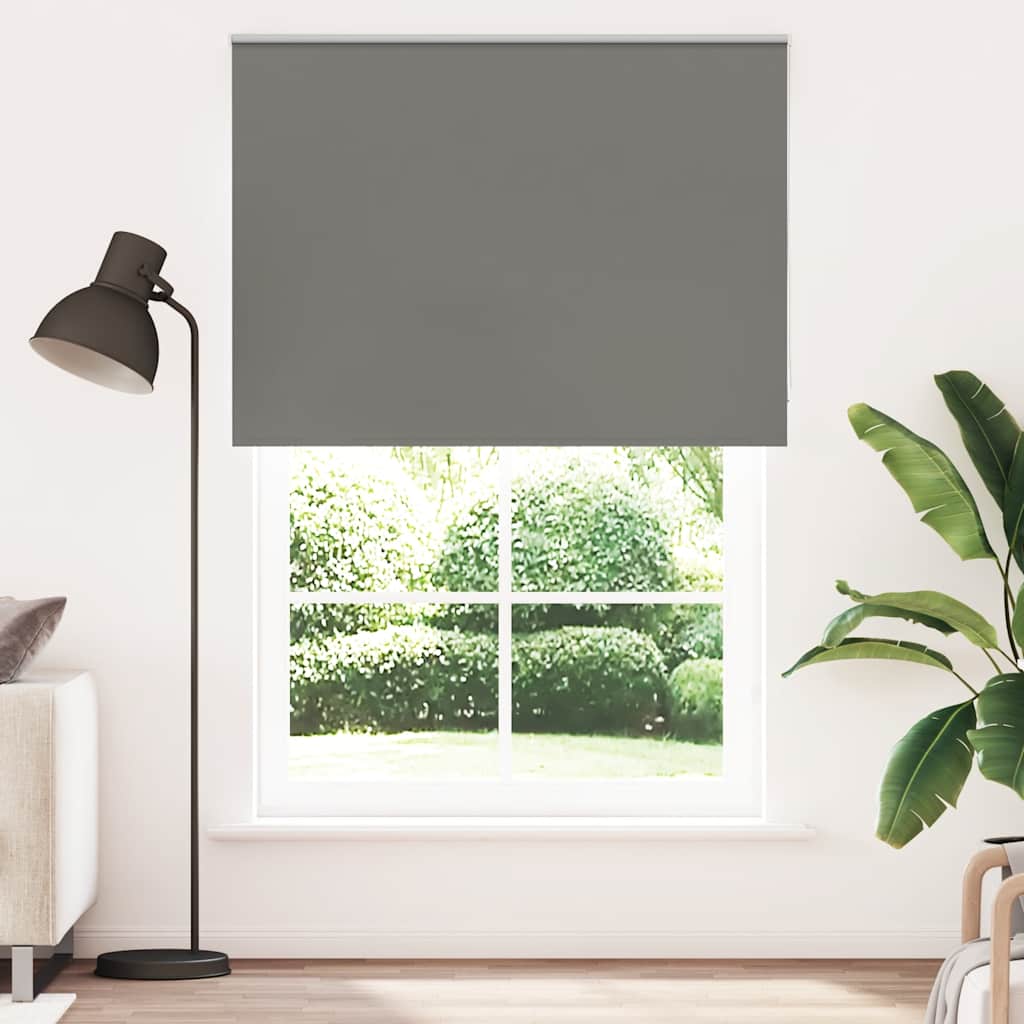 Vidaxx estor enrollable opaco 160x230 cm ancho de tela 156,6 cm gris