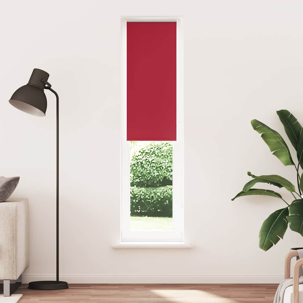 VidaXL estor enrollable 40x230 cm tela opaca tela roja ancho 35,7cm