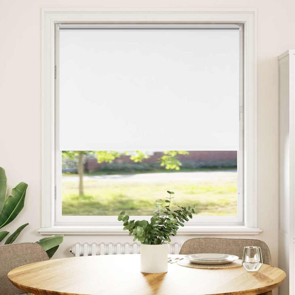 Vidaxx estor enrollable opaco 115x150 cm ancho de tela 110,7 cm blanco