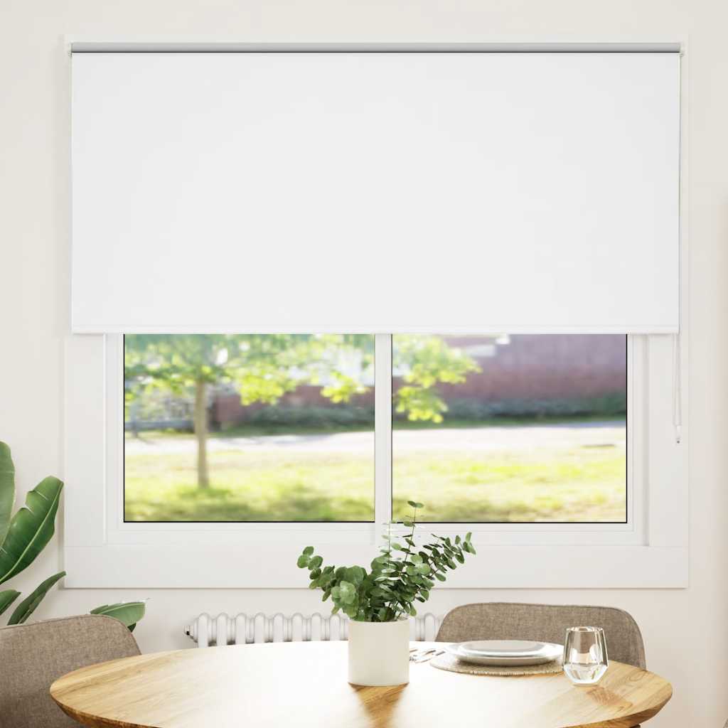 Tenda a rullo oscurante Vidaxx 145x175 cm larghezza tessuto 141,6 cm bianco