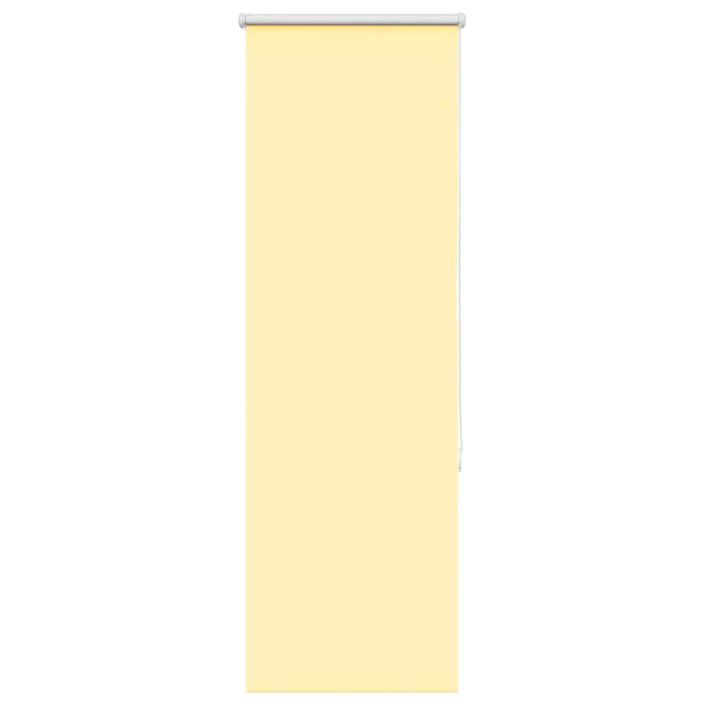 Vidaxxl estor enrollable 60x150 cm tejido opaco ancho 55,7 cm amarillo