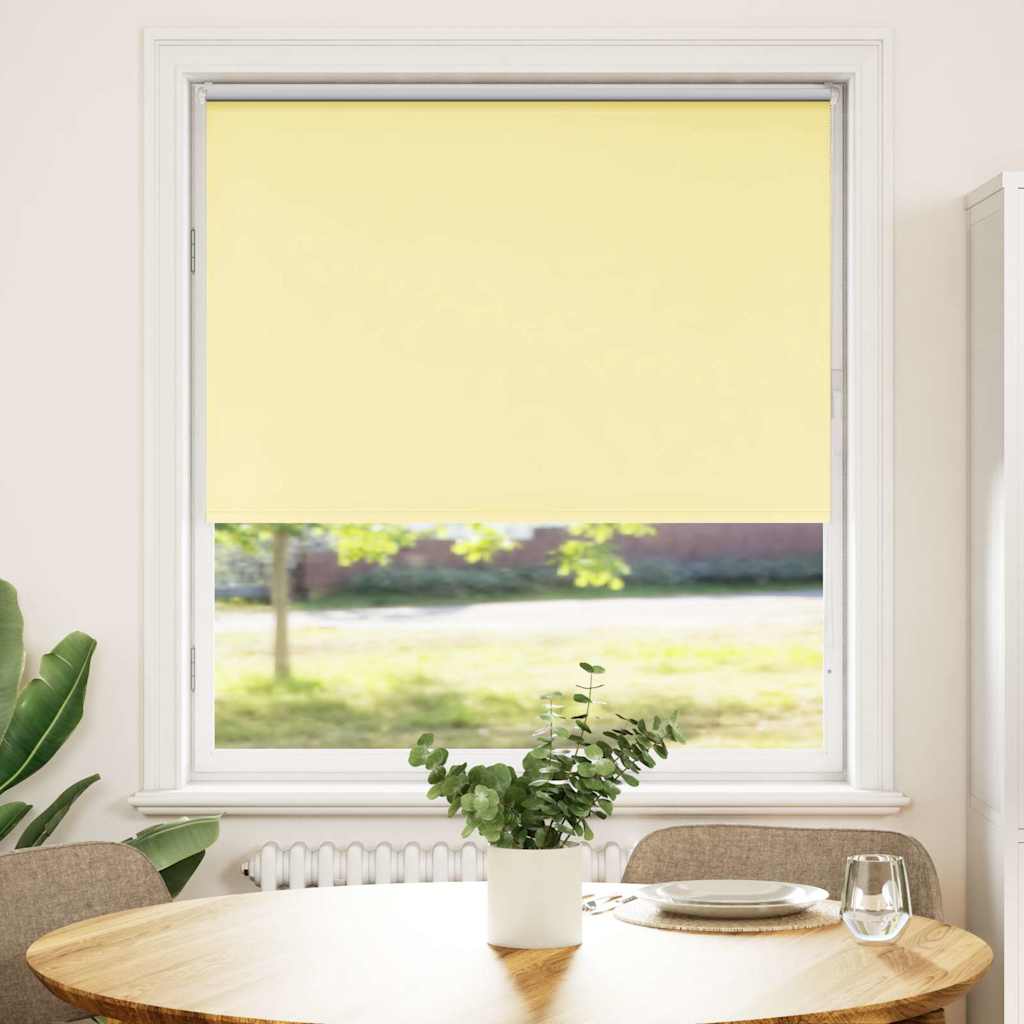VidaXL estor enrollable 95x150 cm tejido opaco ancho 90,7 cm amarillo