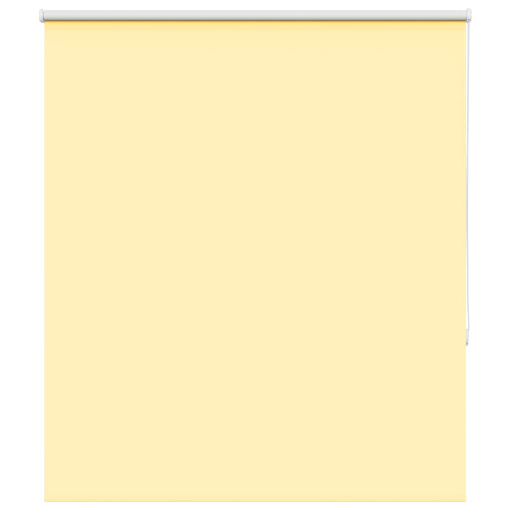 VidaXL estor enrollable 125x150 cm tejido opaco ancho 121,6 cm amarillo