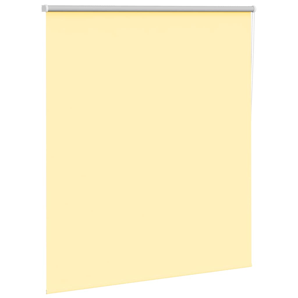 VidaXL estor enrollable 125x150 cm tejido opaco ancho 121,6 cm amarillo