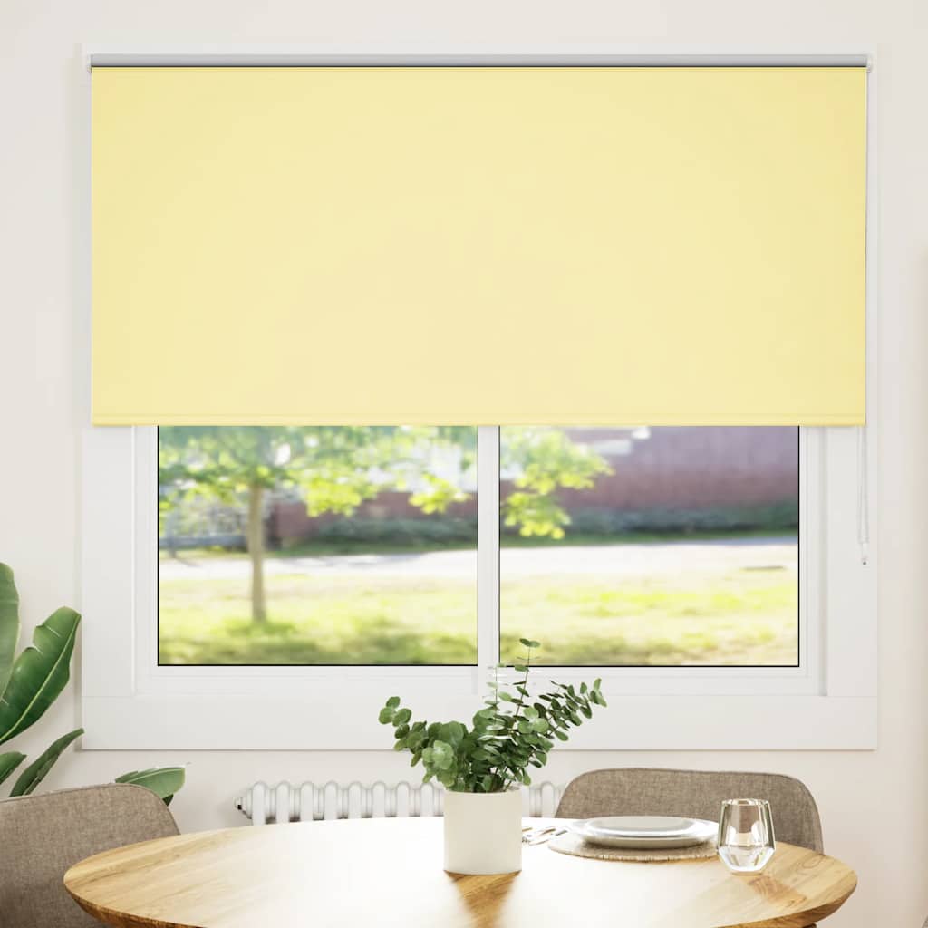 Tenda a rullo Vidaxx 150x175 cm larghezza tessuto 146,6 cm oscurante giallo