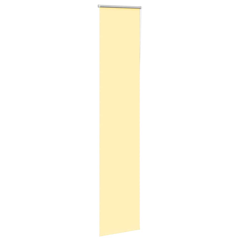 Vidaxx estor enrollable opaco 55x230 cm, ancho de tela 50,7 cm amarillo