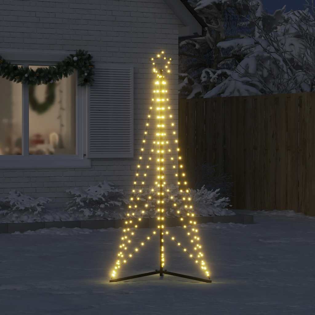 Vidaxl LED Tree di Natale 363 LED COLDI BIANCO 182 CM
