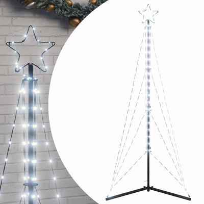 Vidaxl LED Árbol de Navidad 363 LED WHITE CRIO 182 cm
