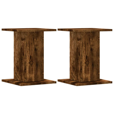 Supporti per piante Vidaxx 2 pz 30x30x40 cm in legno lavorato rovere affumicato
