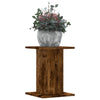 Vidaxl plantenstandaards 2 st 30x30x40 cm bewerkt hout gerookt eiken