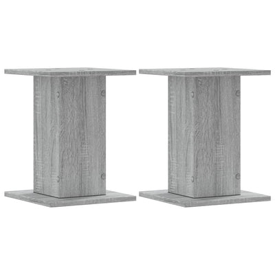 Vidaxl Standard per impianti 2 PC 30x30x40 cm Sonoma grigio in legno trasformato