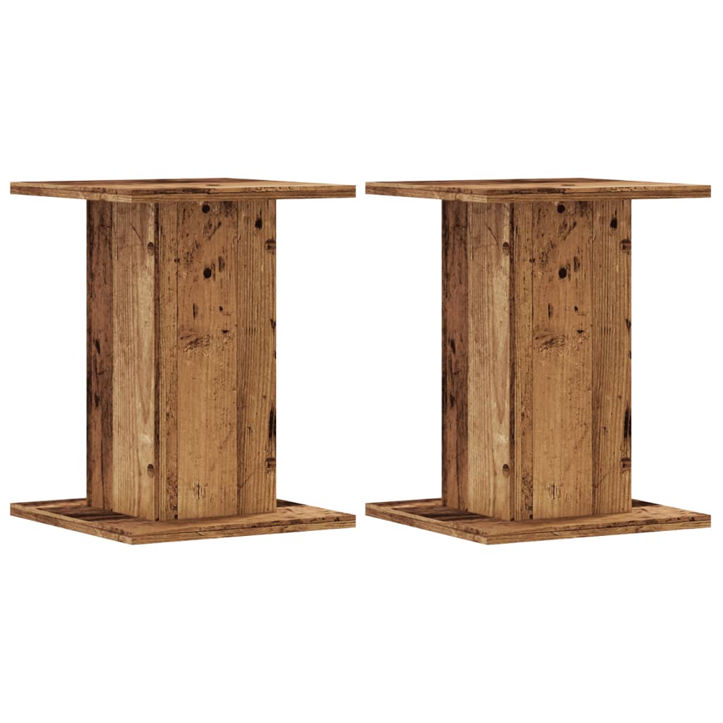 Vidaxx maceteros 2 uds 30x30x40 cm madera tratada color madera vieja