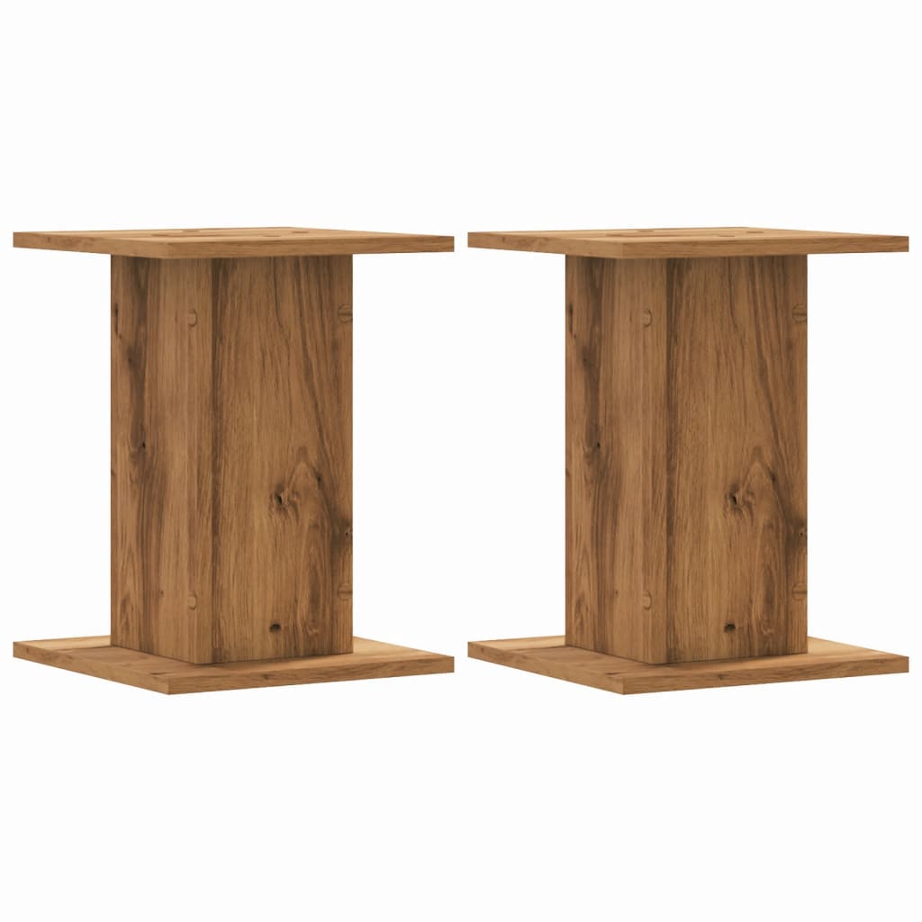 Vidaxx maceteros 2 piezas 30x30x40 cm madera artesanal roble