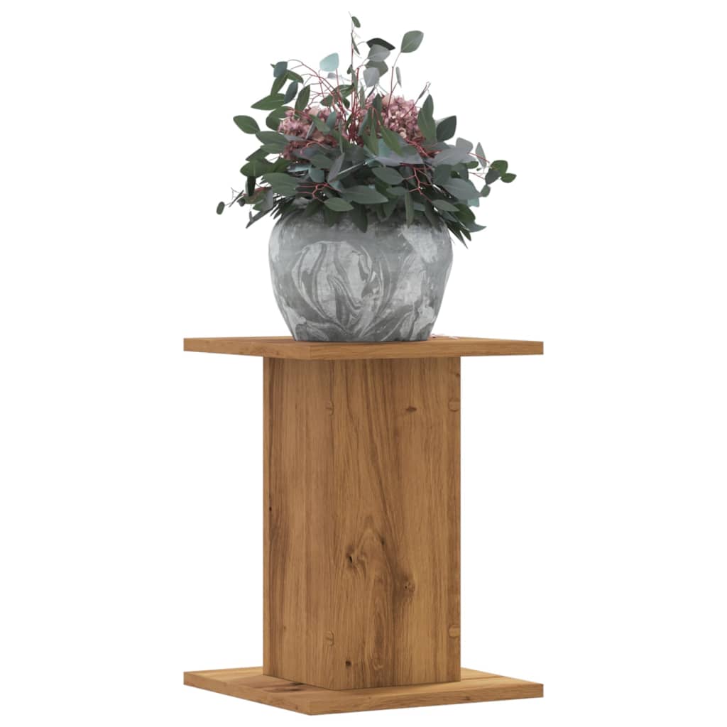 Vidaxx maceteros 2 piezas 30x30x40 cm madera artesanal roble