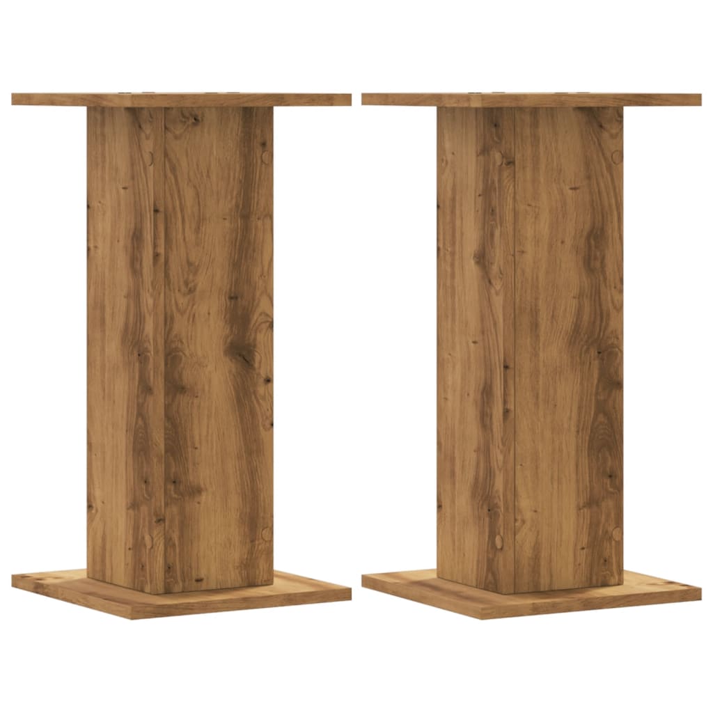 Supporti per piante Vidaxx 2 pz 30x30x60 cm in legno di rovere artigianale