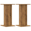Vidaxl plantenstandaards 2 st 30x30x60 cm hout artisanaal eiken