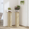 Vidaxl plantenstandaards 2 st 30x30x80 cm bewerkt hout sonoma eiken