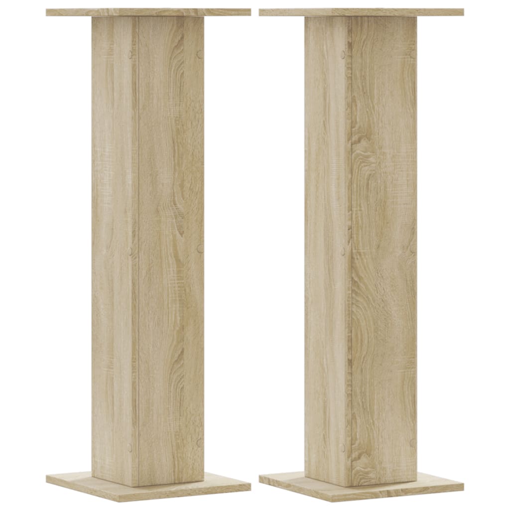 Estándares de plantas Vidaxl 2 PCS 30X30X95 CM Madera procesada Sonoma Oak