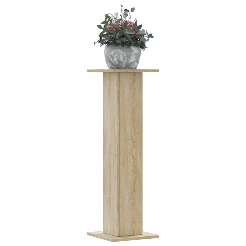 Estándares de plantas Vidaxl 2 PCS 30X30X95 CM Madera procesada Sonoma Oak