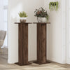 Estándares de plantas Vidaxl 2 PCS 30X30X95 CM Oak de madera procesada de madera.