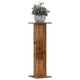 Vidaxxl maceteros 2 uds 30x30x95 cm madera tratada color madera vieja