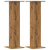 VidaXL maceteros 2 uds 30x30x95 cm madera artesanal roble