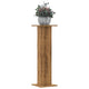 VidaXL maceteros 2 uds 30x30x95 cm madera artesanal roble