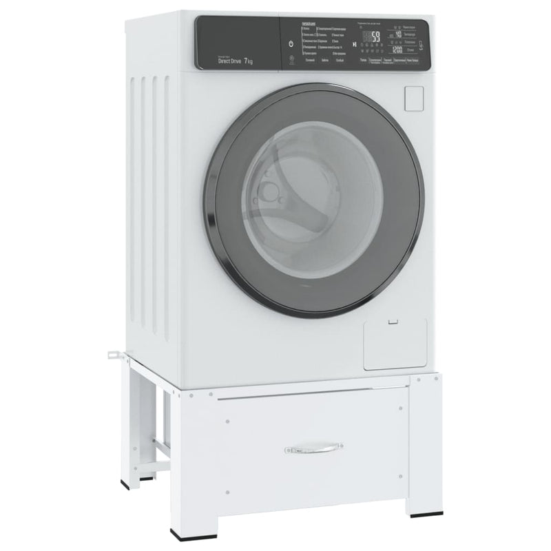 Vidaxl Washing MachineverHoger con cajón blanco