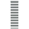 Vidaxl Zebra Roller Blind 50x100 cm de tela ancho de tela 45.9 cm de color gris oscuro