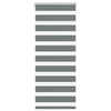Vidaxl Zebra Roller Blind 60x100 cm Ancho de polvo de gris oscuro 55.9 cm