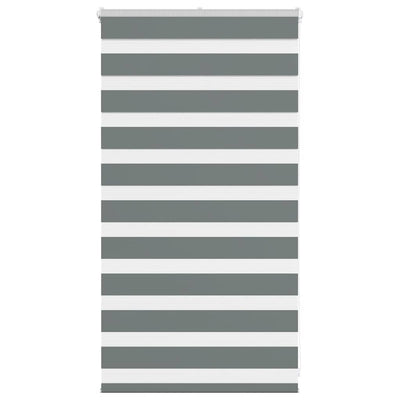 Vidaxl zebra rolgordijn 75x100 cm stofbreedte 70,9 cm donkergrijs