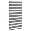 Vidaxl Zebra Roller Blind 75x100 CM Fabric Ancho 70.9 cm de color gris oscuro