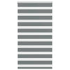Vidaxl Zebra Roller Blind 90x100 CM Fabric Ancho 85.9 cm de gris oscuro