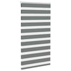 Vidaxl Zebra Roller Blind 90x100 CM Fabric Ancho 85.9 cm de gris oscuro