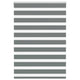Vidaxl Zebra Roller Blind 100x100 cm ancho de polvo 95.9 cm de gris oscuro