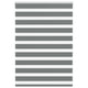 Vidaxl Zebra Roller Blind 105x100 CM Fabric Ancho 100.9 cm de color gris oscuro