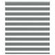 Vidaxl zebra rolgordijn 120x100 cm stofbreedte 115,9 cm donkergrijs