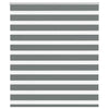 Vidaxl zebra rullo cieco 130x100 cm Larghezza tessuto 125,9 cm grigio scuro