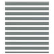 Vidaxl Zebra Roller Blind 135x100 CM Fabric Ancho 130.9 cm de color gris oscuro
